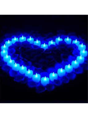 Rose Petals And LED Heart Candles Romantic Wedding Proposal Party Decor Set